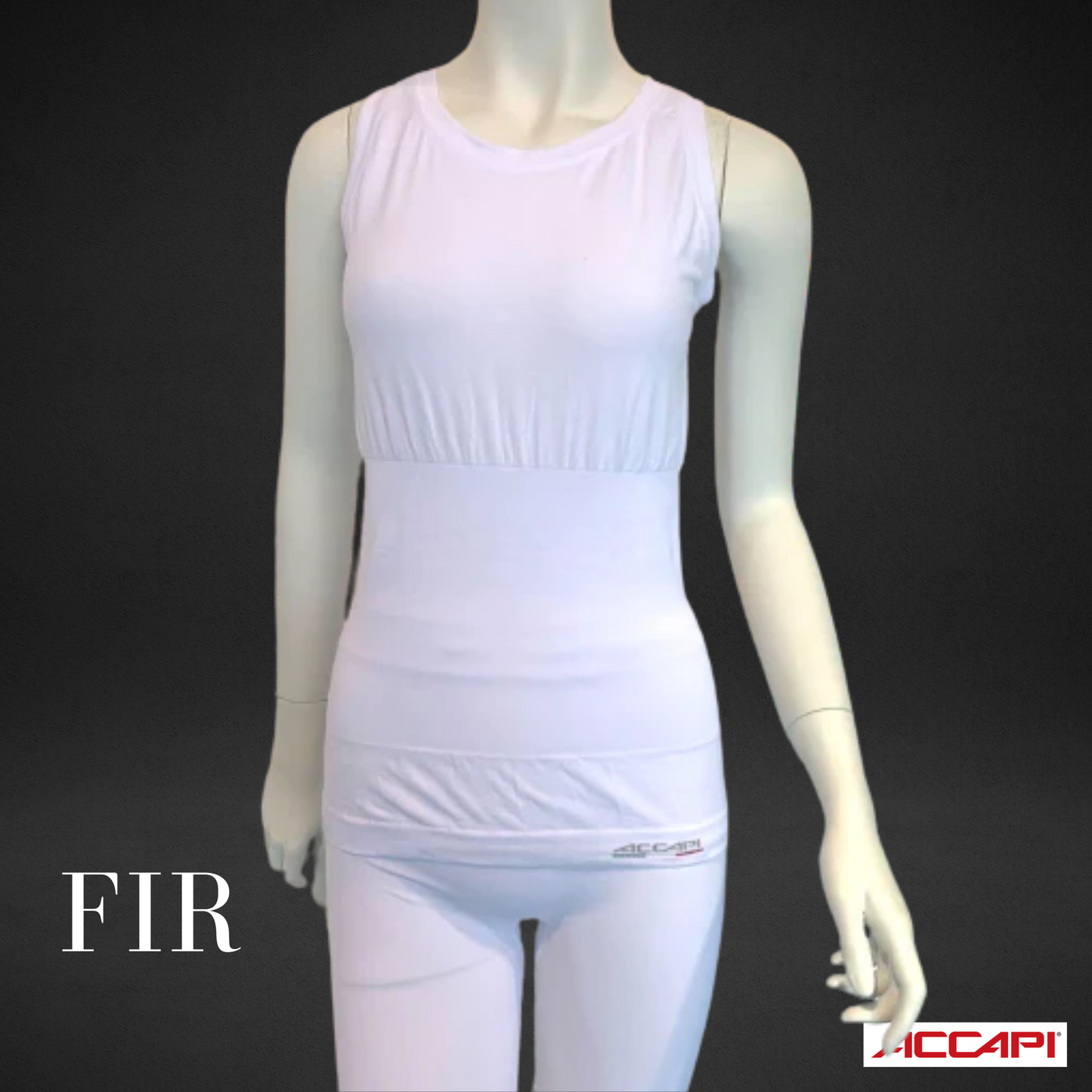 ACCAPI アカピ FIR 腰サポートベストNN152 レディース ホワイト