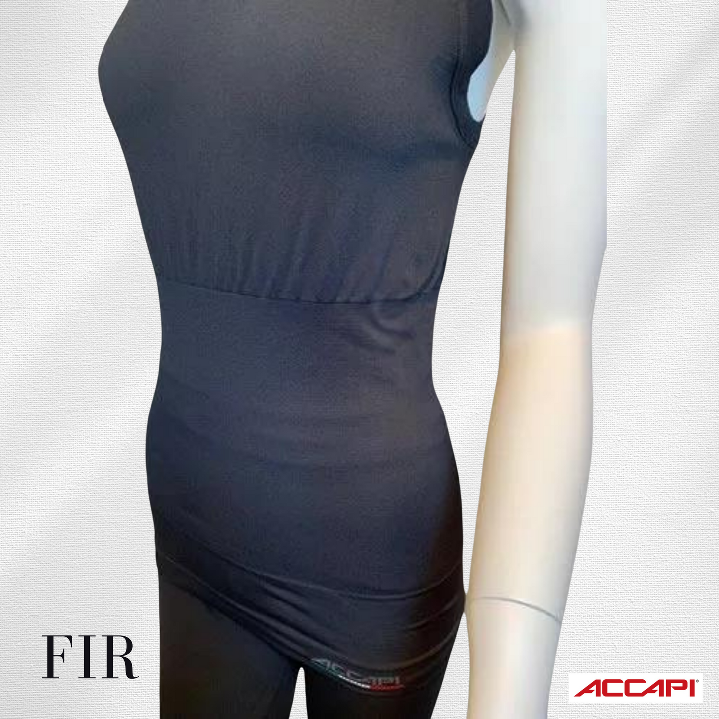 ACCAPI Accapi FIR Far Infrared Waist Support Vest Ladies NN152 Black