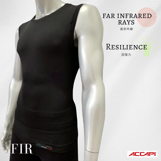 ACCAPI Accapi FIR Far Infrared Waist Support Vest Men's NN102 Black