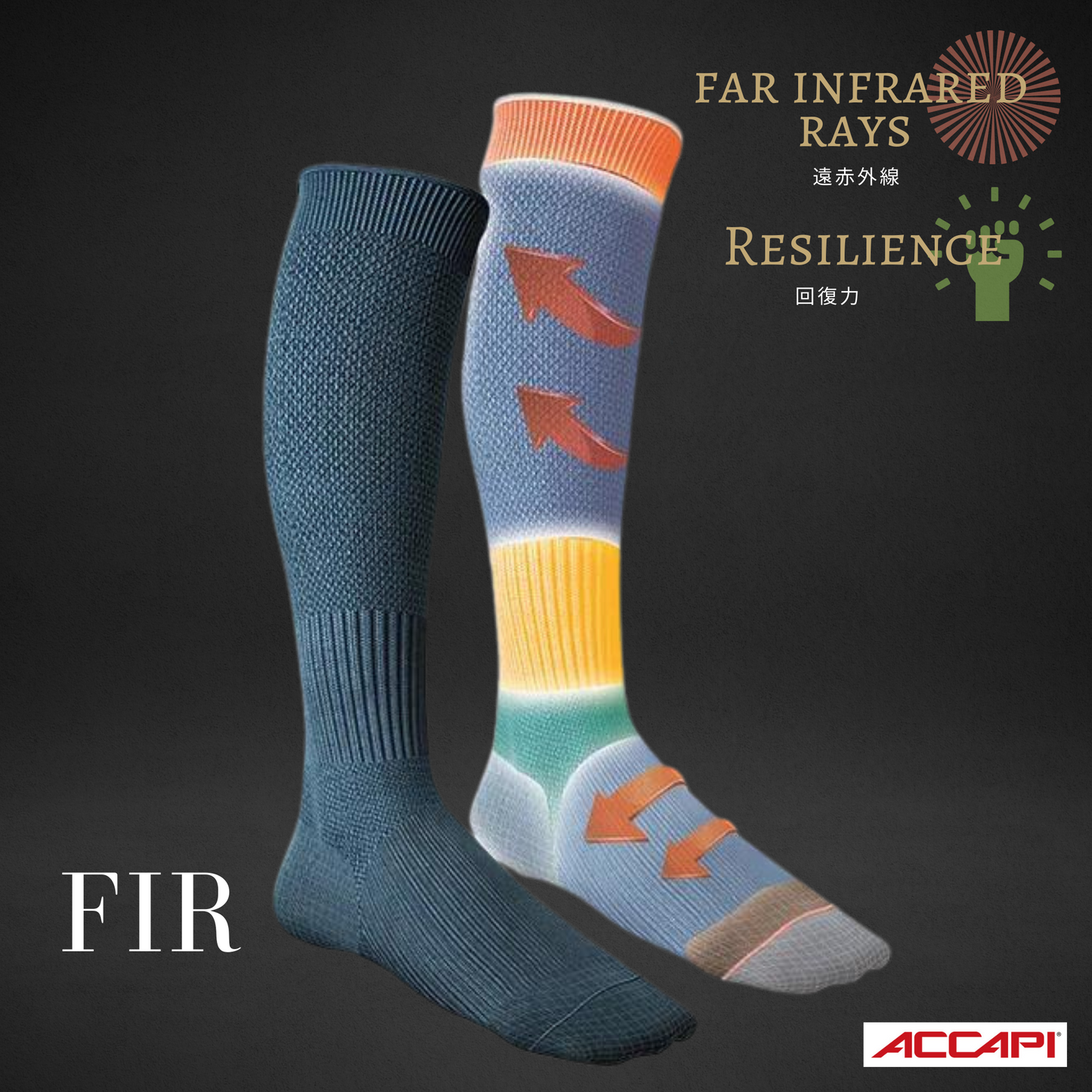 ACCAPI　アカピ　ACCAPI FIR 2 in 1 compression socks　NN270